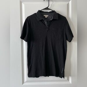 Calvin Klein Black cotton polo short sleeves Sz S